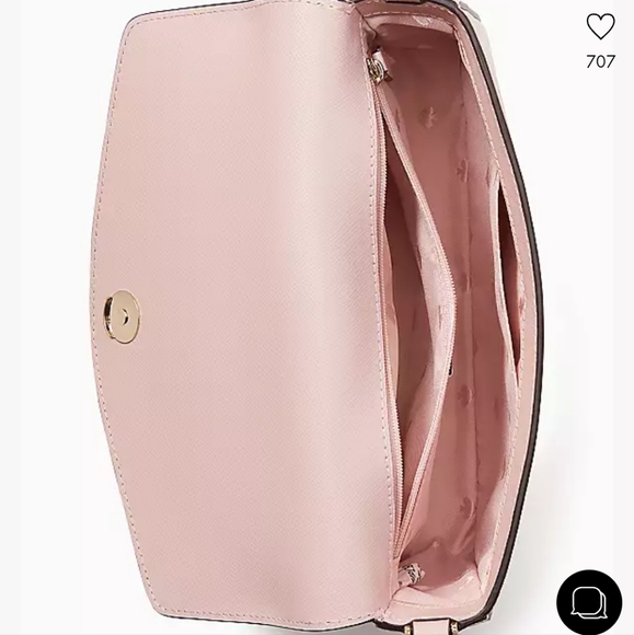 Kate Spade Sadie Envelope Crossbody, Chalk Pink - Picture 4 of 7